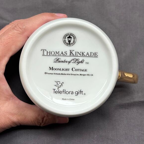 Thomas Kinkade Painter of Light Moonlight Cottage Cup - Picture 5 of 9